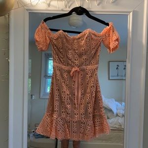 NWT Peach 🍑 for love and lemons dress! 🍋